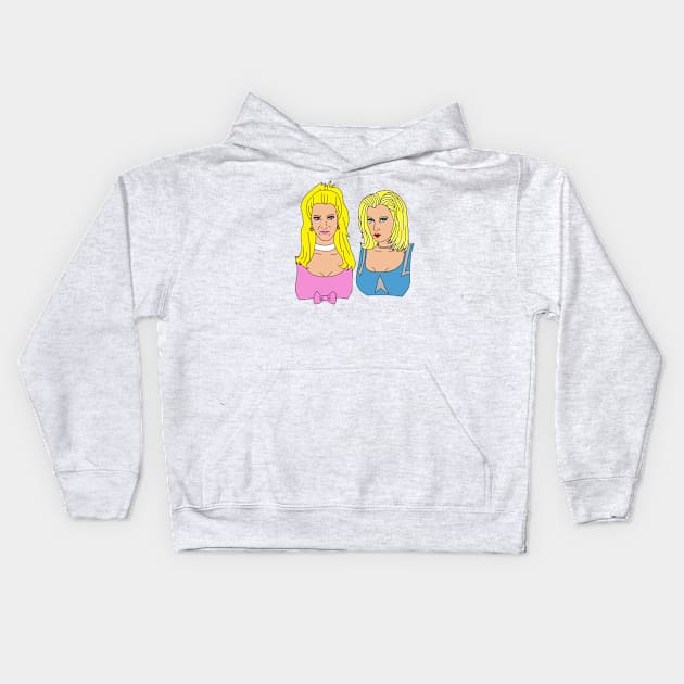 Romy and Michele Kids Hoodie by Lydia's Green Light Closet 